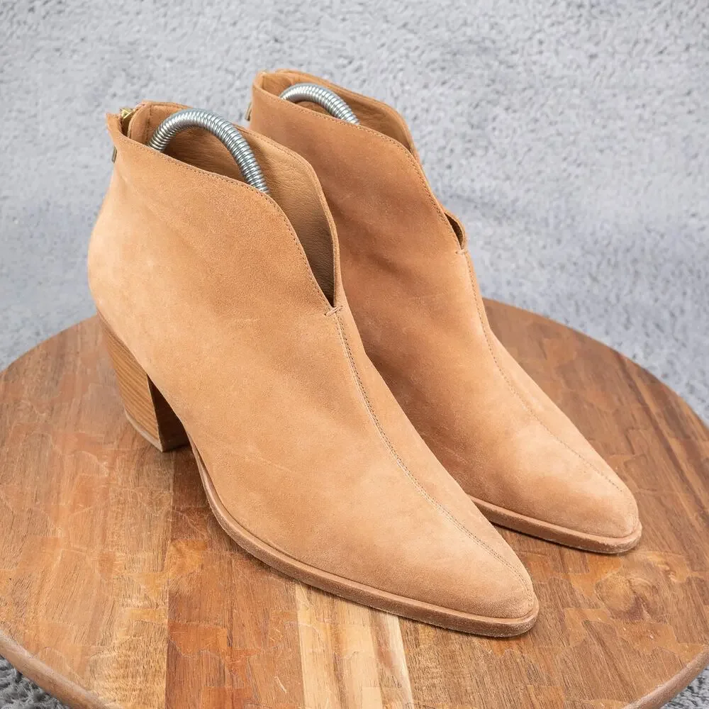 Vince Havana Notch Ankle Booties Womens Size 9 M‎